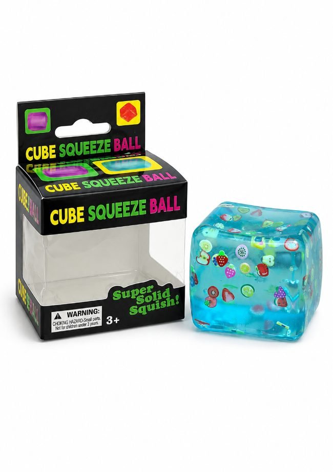 Cube Squeeze Ball (Blue)